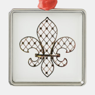 Customisable Gold Fleur de Lys Ornament