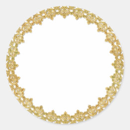 Customisable Gold Frame Stickers