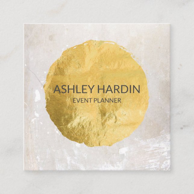 Customisable Gold Leaf Foil Business Card (Front)