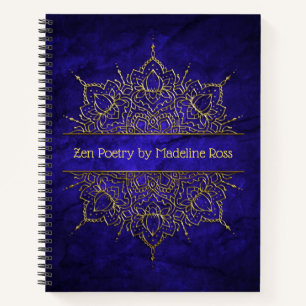 Customisable Gold Mandala Poetry Journal