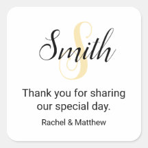 Customisable Gold Monogram Welcome