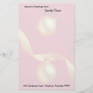 Customisable Gold Ornaments Stationery