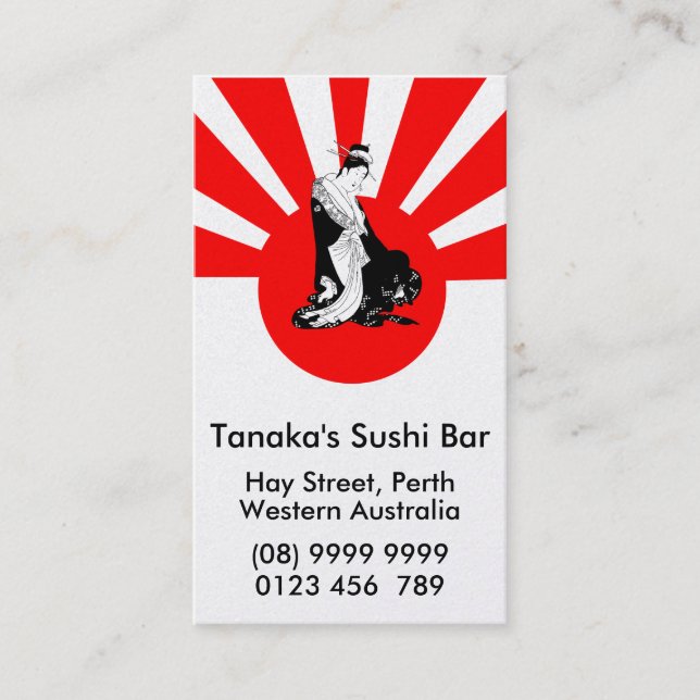 Customisable Gold premium Japanese Business Card (Front)