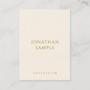 Customisable Gold Text Elegant Template Vertical Business Card