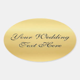 Customisable Gold Wedding Seal