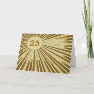 Customisable Golden Birthday Card