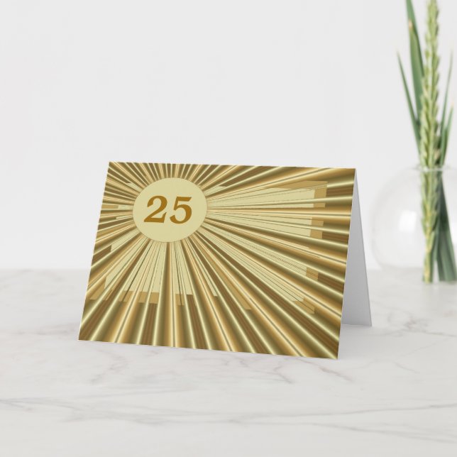 Customisable Golden Birthday Card (Front)
