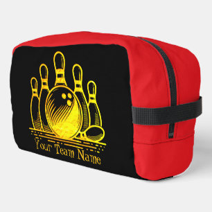 Customisable Golden Bowling Team Art Dopp Kit