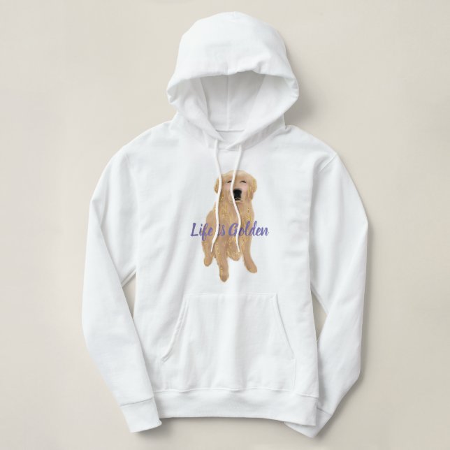 Customisable Golden Retriever Hoodie (Design Front)
