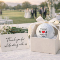 Customisable Golf Course Wedding Favours Gifts 