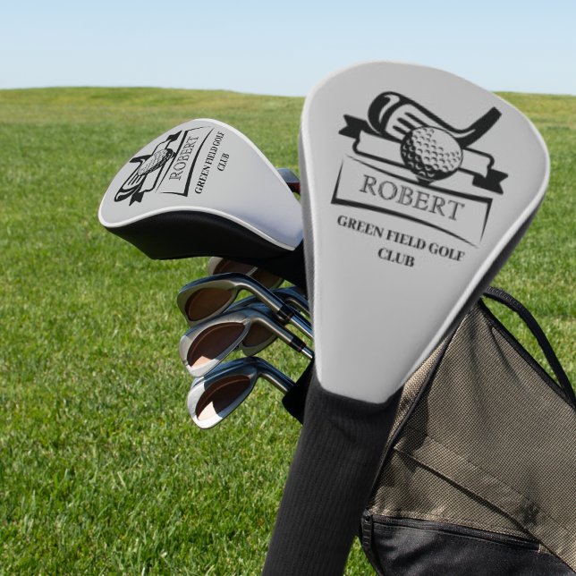 Customisable Golf Player Name with Club Name Head Cover (Creator Uploaded)