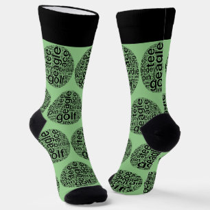 Customisable Golf Themed Crew Socks