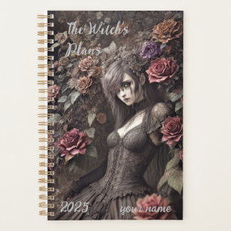 customisable - "Gothic Witch Rose" Planner