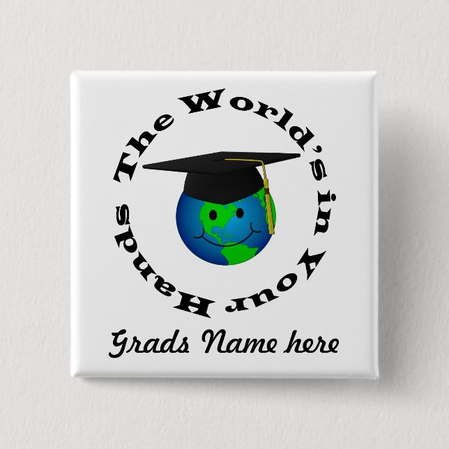 Customisable Graduation Button (Front)