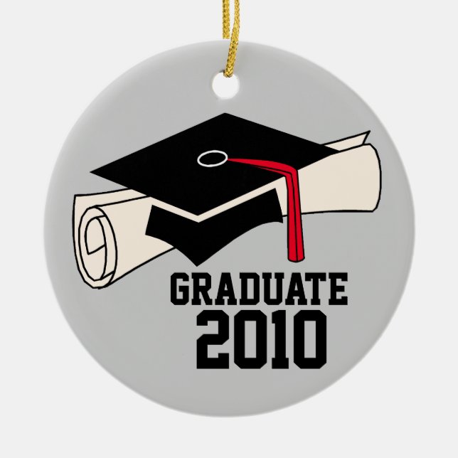 Customisable Graduation Christmas Ornament (Front)