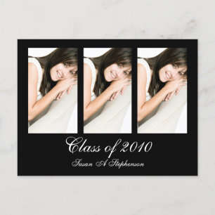 Customisable Graduation Invitation Postcard