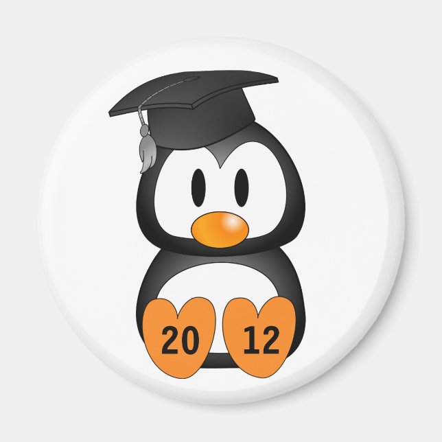 Customisable Graduation Penguin Magnet (Front)