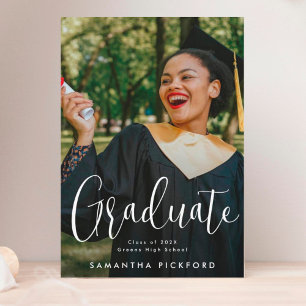Customisable Graduation Photo Grad Graduate Announcement