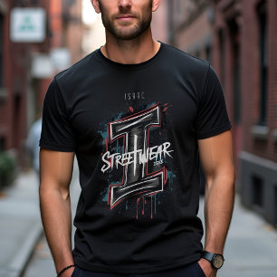 Customisable Graffiti "I" Urban Street Style T-Shirt