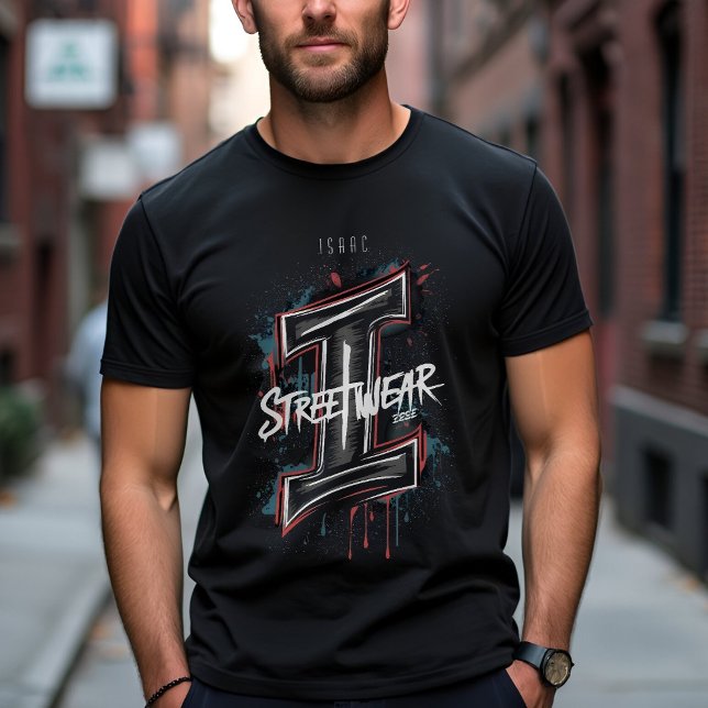 Customisable Graffiti "I" Urban Street Style T-Shirt (Creator Uploaded)