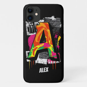 Customisable Graffiti Style Letter "A" Graphic iPhone 11 Case