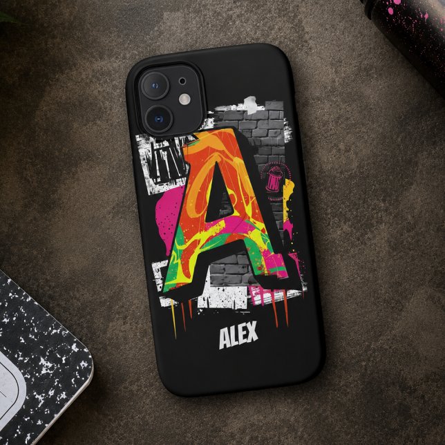 Customisable Graffiti Style Letter "A" Graphic Case-Mate iPhone Case (Creator Uploaded)