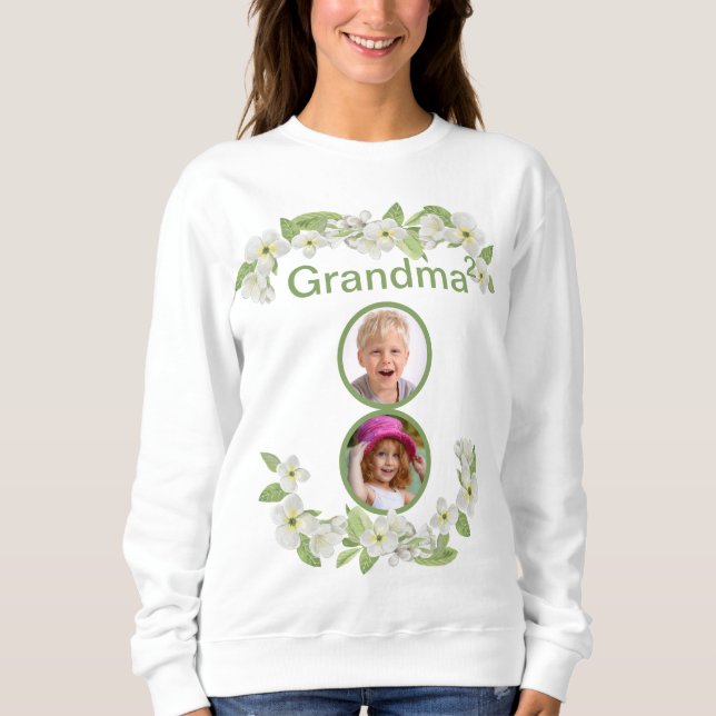 Customisable Grandma of 2 Sweatshirt (Front)
