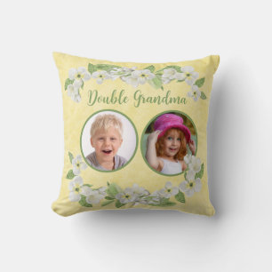 Customisable Grandma of 2 Throw Pillow