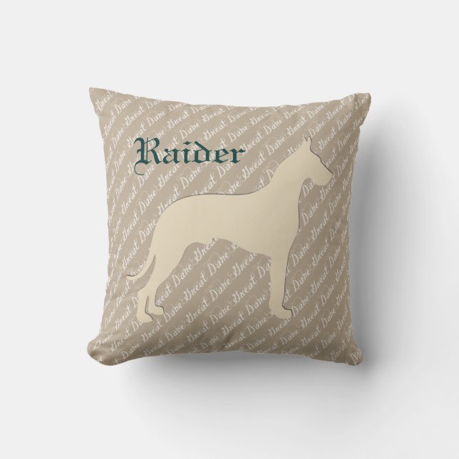 Customisable Great Dane Cushion (Front)