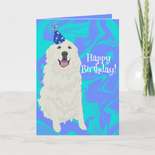 Customisable Great Pyrenees Birthday Card