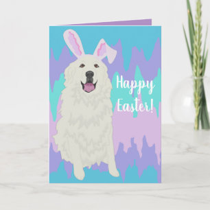 Customisable Great Pyrenees Easter  Card