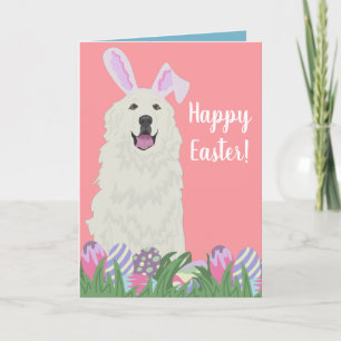Customisable Great Pyrenees Easter  Card