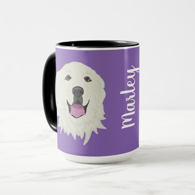 Customisable Great Pyrenees Mug (Front Left)