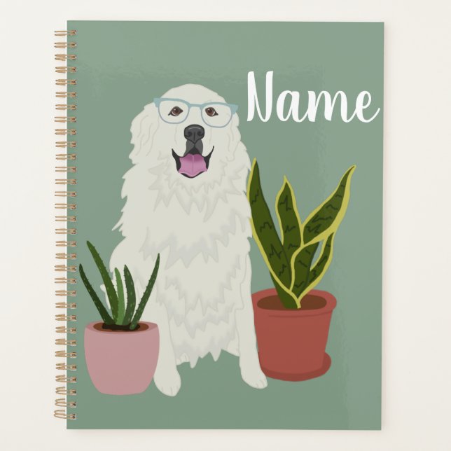 Customisable Great Pyrenees Planner (Front)
