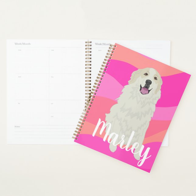 Customisable Great Pyrenees   Planner (Display)