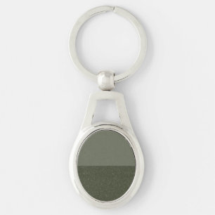 Customisable Green Split Metal Keychain