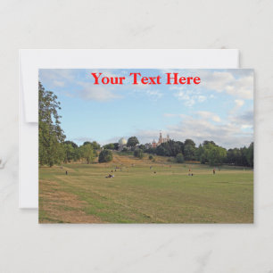 Customisable Greenwich Park, London card