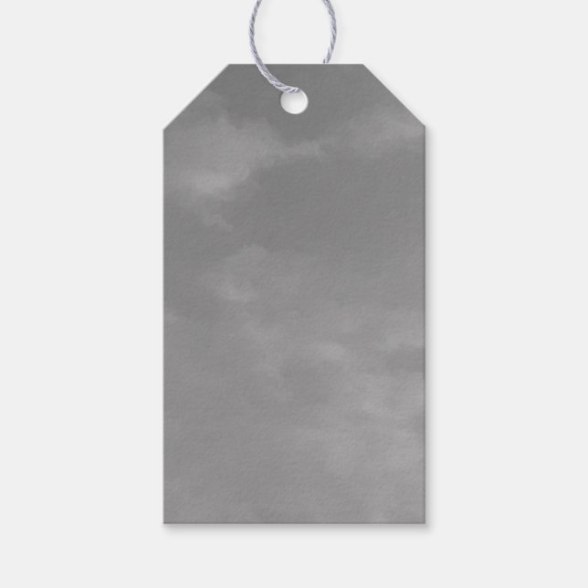 Customisable Grey Sky Gift Tags (Front)