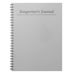 Customisable Grey Songwriter's Journal