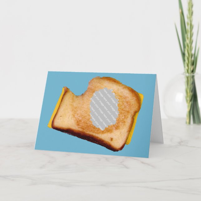 Customisable Grilled Cheese Sandwich Card (Front)