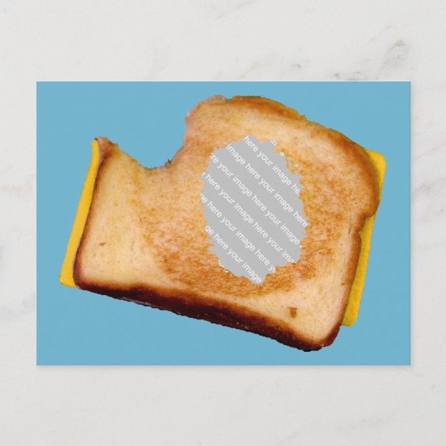 Customisable Grilled Cheese Sandwich Postcard (Front)