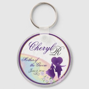 Customisable Grooms Mother's Keepsake Keychain