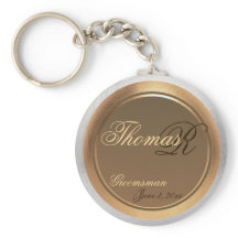 Customisable Groomsman Keepsake Keychain