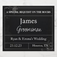 Customisable Groomsmen Proposal Whiskey