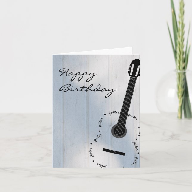 Customisable Guitar Card (Front)