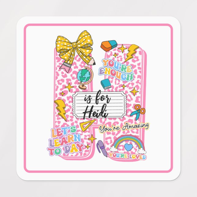 Customisable “H is for” Alphabet Art – Inspiration (Design 1)