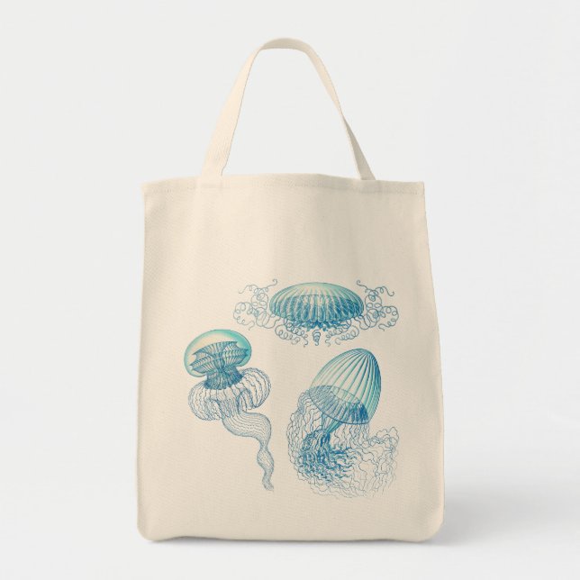 Customisable Haeckel Jellyfish Tote Bag (Front)