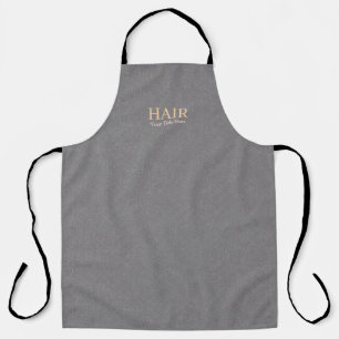 Customisable Hair Stylist Modern Grey Texture Apron