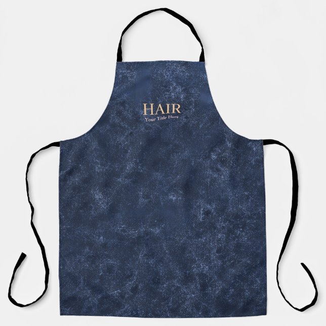 Customisable Hair Stylist Modern Midnight  Apron (Front)
