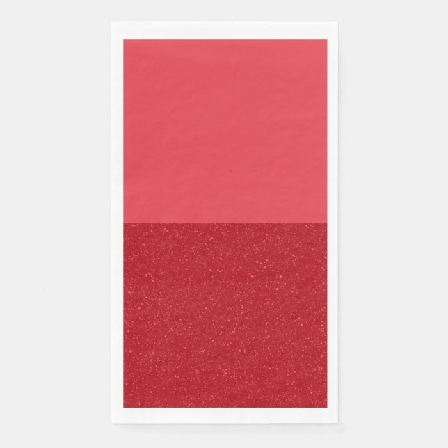 Customisable Half Tomato Red Guest Paper Napkin (Front)